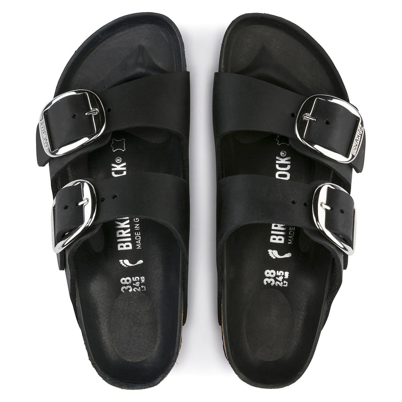 ARIZONA BIG BUCKLE - BLACK - OIL LEATHER